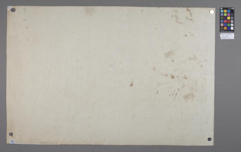 Back of blueprint after treatment