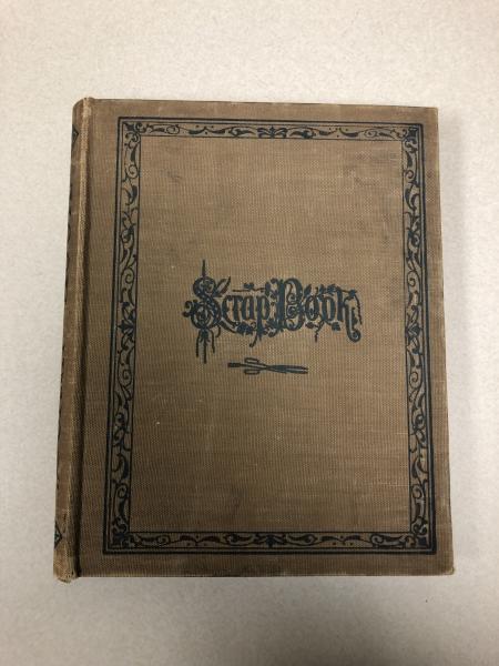Scrapbook cover, late 19th or early 20th century