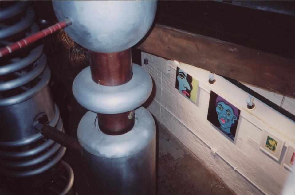 Art exhibit in the Barbara A. Kieft Accelerator ArtSpace, mid 2000s.