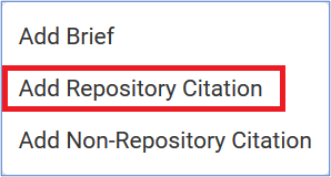 Add Repository Citation screen capture