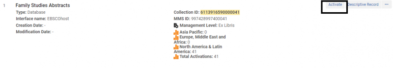 screenshot of activate button