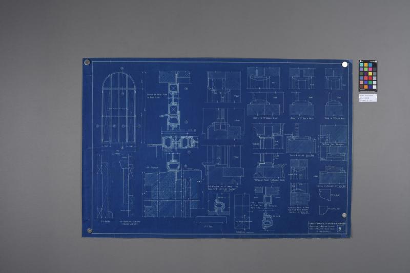 Front of blueprint after treatment