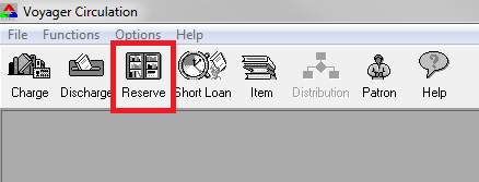 Circulation client, reserve list button