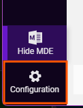 The Alma configuration menu button is at the bottom of the menu bar.