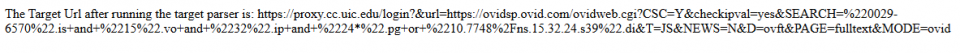 screenshot of target url from uic primo ve record delivery service using debug code