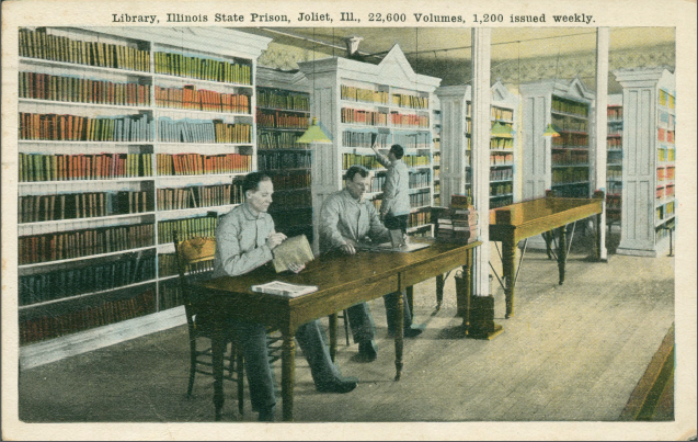 Library, Illinois State Prison, Joliet, Ill., 22, 600 Volumes, 1, 200 Issued Weekly. [2]