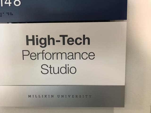 High-Tech Peformance Studio Sign