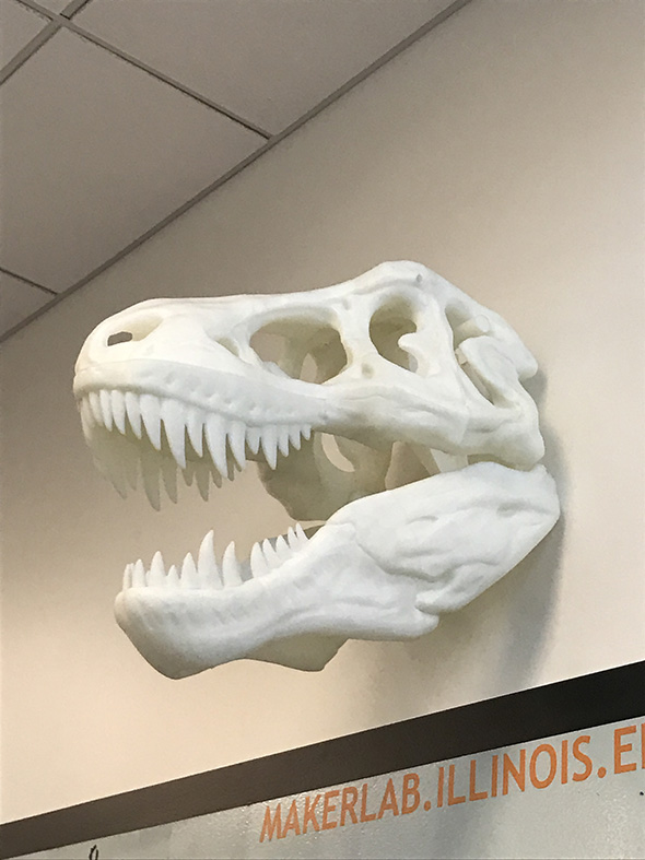 Dinosaur Head 3D Printed
