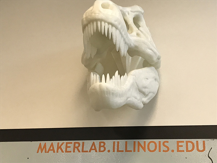 Dinosaur Head 3D Printed